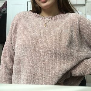 Mauve pink silky sweater